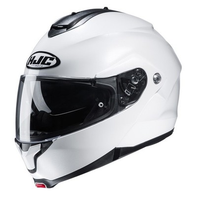 HJC C91N Pearl White Motorrad Klapphelm Gr. L - Perl Weiß Glanz