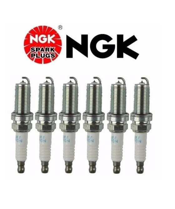 Set of 6 Spark Plugs NGK Laser Iridium Resistor ILFR5B11 for Hyundai Genesis