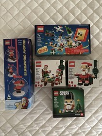 Lego  40222 40205 40206 40425 Christmas Holidays Ornaments  Lot 5 Sets - NEW