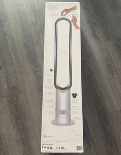 Dyson AM07 Cool Bladeless Tower Fan White/Silver Remote 10 Speed 9hr Timer