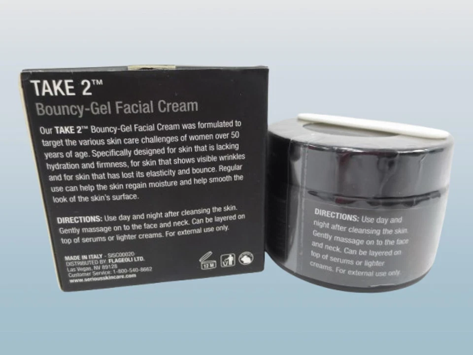 SERIOUS SKINCARE TAKE 2 GEL HINCHABLE CREMA FACIAL 1,7 OZ EN CAJA Foto 2 de 2