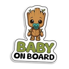 Baby on Board Signs for Car, Superhero on Boardl, Waterproof and UV-Resistant