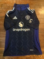 Adidas Manchester United 2024-2025 YOUTH MEDIUM Navy Blue Jersey Size snapdragon
