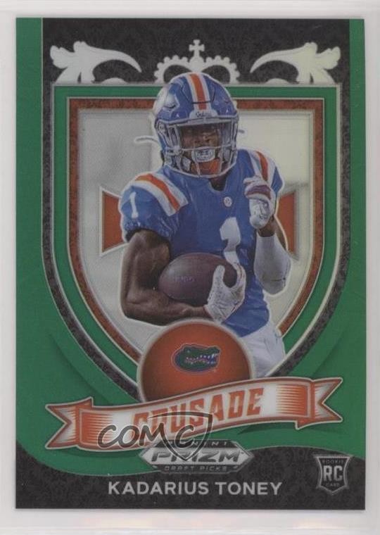2021 Panini Prizm Draft Picks Crusade Green Kadarius Toney #176 Rookie RC 4z8