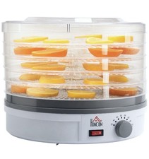 HOMCOM 5 Tier Food Dehydrator for Drying Fruit Meat Vegetable Jerky Pet Treat