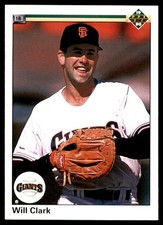 Will Clark 1990 Upper Deck #556 Giants MLB READ FREE SHIPPING AutographDen