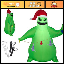 Airblown Inflatable Oogie Boogie Santa Hat Decor, 3.5ft with Lights, Holiday Yar