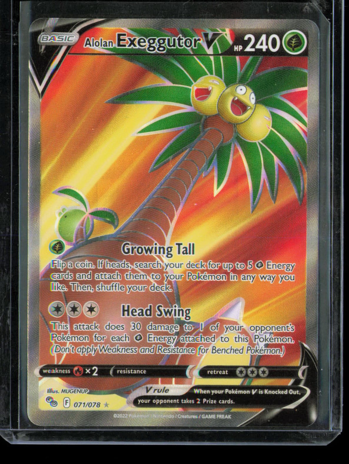 Alolan Exeggutor V #71 Pokemon Go NM