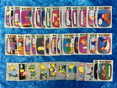 The Simpsons WHITE BACK VERSION SINGLE Non-Sport Trading Card by Topps 1990