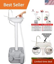 Electric Portable Sink Hand Wash Station Outdoor Battery Operated, 5 Gallon ...