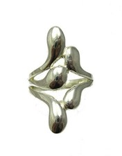 Handmade Long Sterling Silver Ring Hallmarked 925 Nickel Free