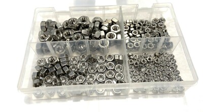 Sortimentskarton M5 - M10 Vollmuttern - A2 Edelstahl - 250 Stück