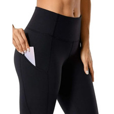 Your Contour Women's Performance High Waist Legging/Yoga Pants, Black, Medium