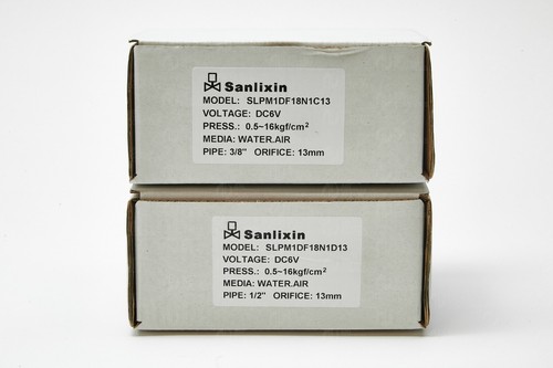 Sanlixin SLPM Latching Valve DC 6V 16 Bar NC Brass NBR Water/Air - 3/8" or 1/2" - Picture 24 of 26