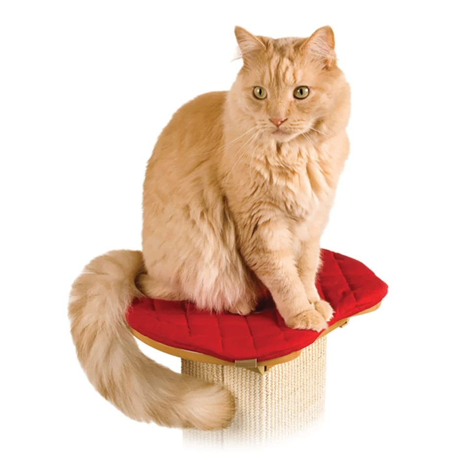 SmartCat Perch for The Ultimate Scratching Post, Color-RED - Image 2 of 4