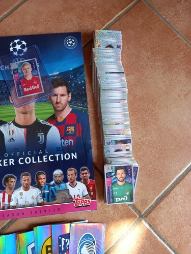 TOPPS STICKERS CHAMPIONS LEAGUE 2019 2020 SET COMPLETO + ALBUM VUOTO HAALAND - Foto 3 di 8