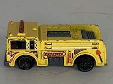 Rare 1976 Mattel Hot Wheels Yellow Fire Eater Engine Truck Red Black Gray Toy