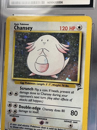 Chansey Pokémon (2000) Base Set 2 - 3/120 Holo CGC 4.5 - Picture 2 of 5