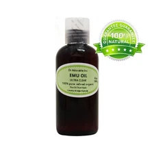 ULTRA CLEAR EMU OIL BY DR.ADORABLE 100% PURE ORGANIC NATURAL   2 OZ UP TO 7 LB