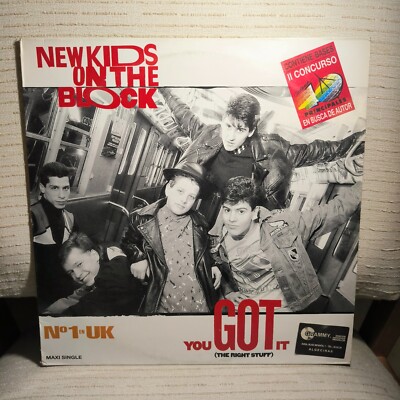 NEW KIDS ON THE BLOCK YOU GOT IT (THE RIGHT STUFF) VINYL 12'', MAXI-SINGLE 45 RPM