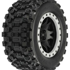 Pro-Line X-Maxx Badlands MX43 Pro-Loc Mounted All Terrain Tires (MX43)(Black)(2)