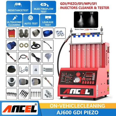 ANCEL AJ600 Ultrasonic Fuel Injector Cleaner & Tester For GDI FSI EFI Injectors