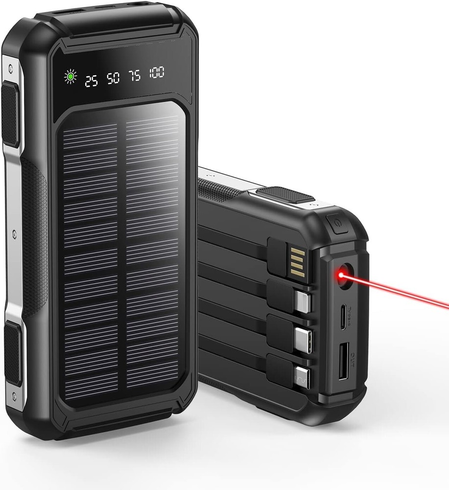 Solar Power Bank,36800mAh Solar Charger, Portable Power Bank