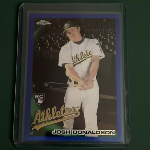 Josh Donaldson 2010 Topps CHROME BLUE REFRACTOR Rookie Card #191 /199