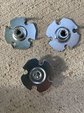 M6 10mm Carbon Steel Zinc Plated 4 Prongs T Nut Pack Of 25