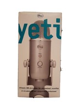 Excellent Hardly Used Yeti Usb Microphone - Silver With Mic Sponge Cover