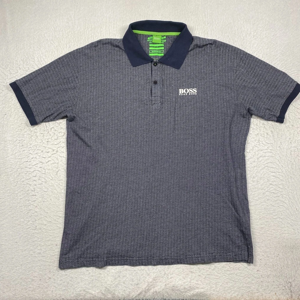 Hugo boss polo green clearance label