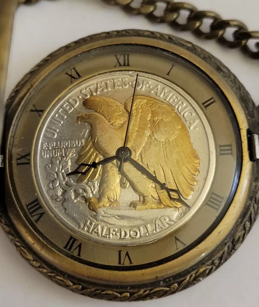 Half dollar pocket best sale watch
