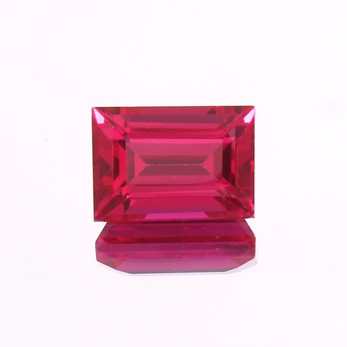 AAA Natural Mozambique Genuine Blood Red Ruby Loose Baguette Cut Gemstone 9x7 MM - Picture 5 of 6