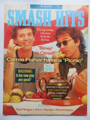 Smash Hits 18.05.1988, Belinda Carlisle, Kylie Minogue, A-HA, Patrick Swayze