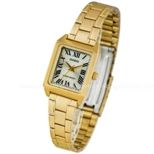 Casio Analog Vintage LTP-V007G-9BDF Women Watch Original New Metal Band Gold