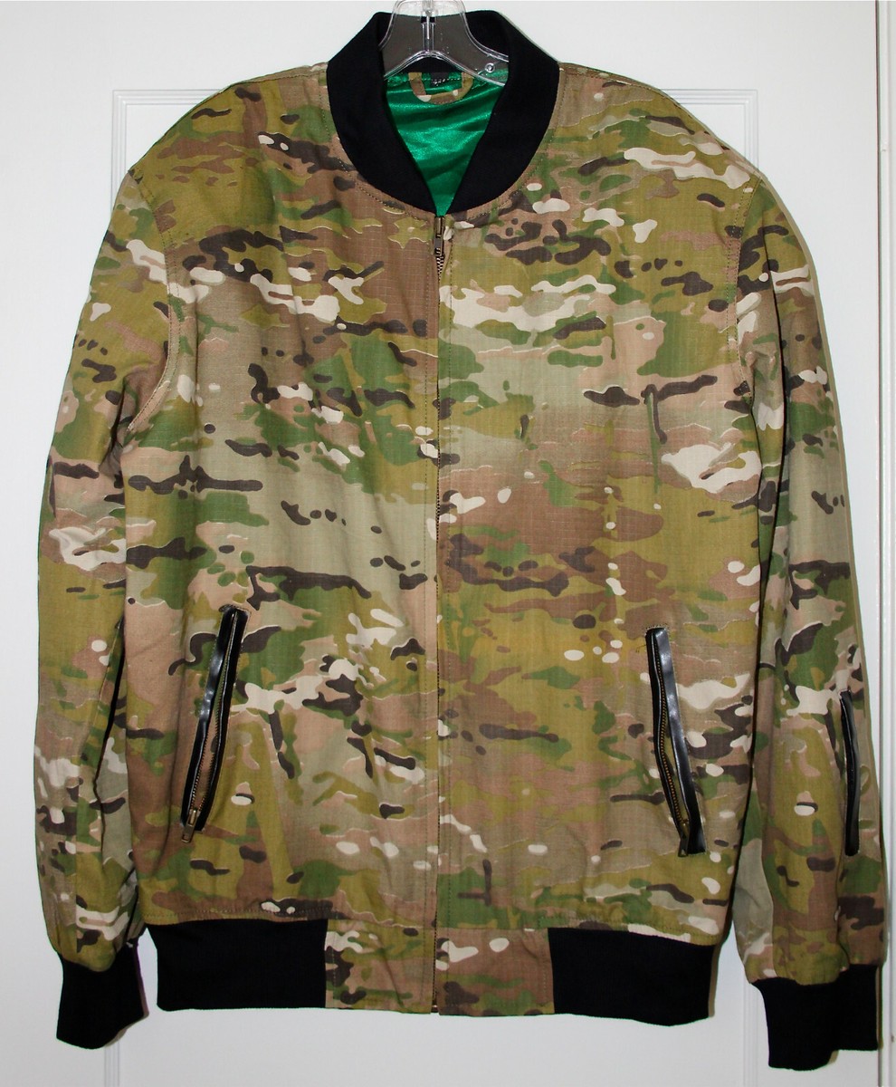 Vintage MA-1 Style Flight Bomber Jacket Camo 3XL Camouflage | eBay