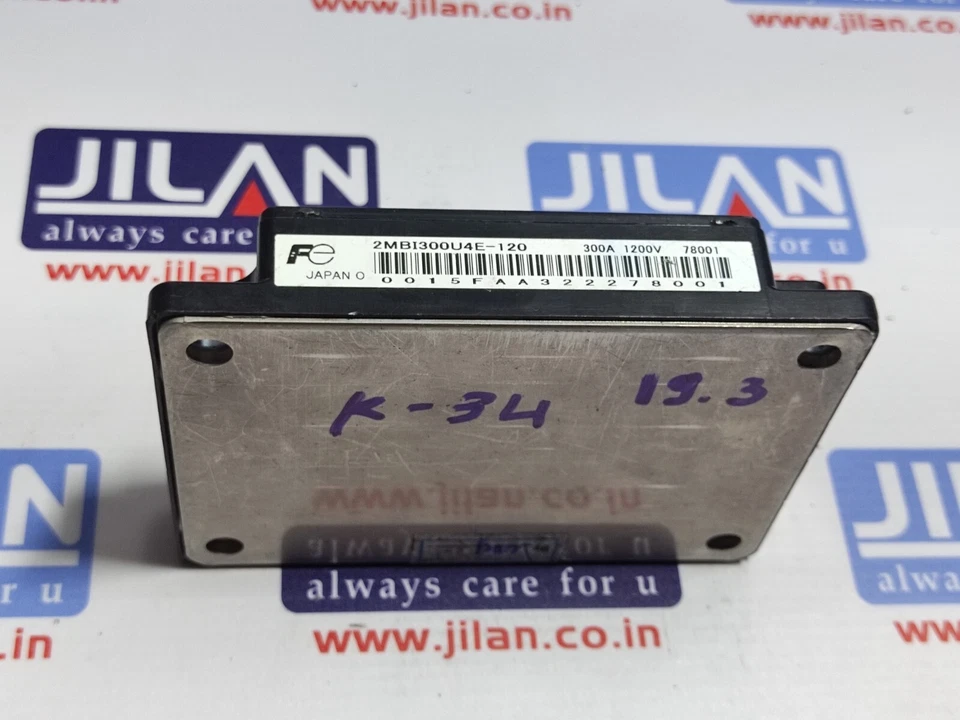 FUJI 2MBI300U4E-120 IGBT POWER SUPPLY MODULE 1200V/300A - Image 3 of 4