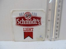 SCHMIDT LIGHT BEER PATCH~3 1/4X 3 1/4