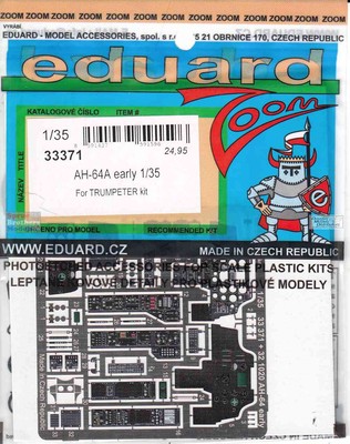 EDU33371 1:35 Eduard Color Zoom PE - AH-64A Apache Early (TRP kit)