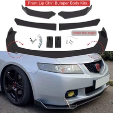 Glossy Black Front Bumper Lip /Splitter Spoiler For Honda Accord Civic Fit Jazz