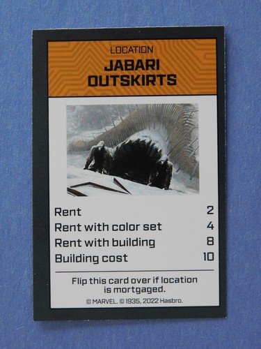 Monopoly Black Panther Wakanda Forever Game Card (ONE CARD, Your Choice) - Picture 6 of 49