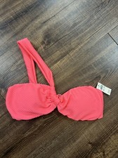 Aerie Textured One Shoulder Pink Bikini Top NWT Medium