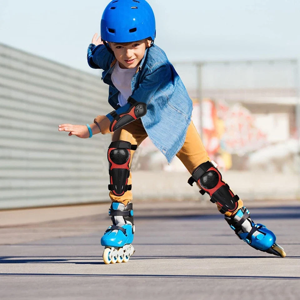 Traje de armadura de motocicleta para niños Equipo de moto de tierra Montar Codo protector Rodillera Foto 3 de 4