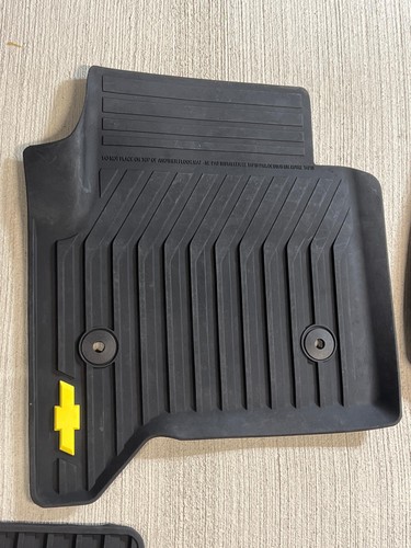 2015 - 2020 Tahoe Suburban Front 2nd 3rd Row All Weather Floor Mats Black - Picture 2 of 12