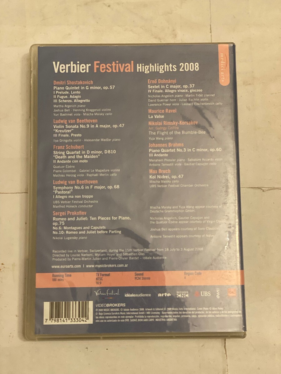 (未使用･未開封品)Verbier Festival Highlights 2008 [DVD] Verbier Festival Highlights 2008 [DVD] [2009] Region 4 | eBay