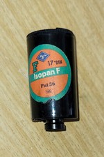 AGFA Isopan F Feinkorn-Film - Patrone leer 24x36 mm 36er 17 DIN 1940er - selten