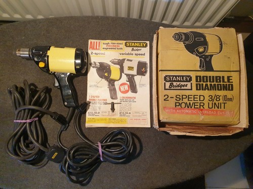 Vintage Electric Drill Stanley 'Double 