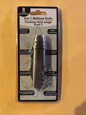 8-IN-1 MULTI USE KNIFE HIKING , CAMPING TOOL BENCH POCKET KNIFE New Sealed