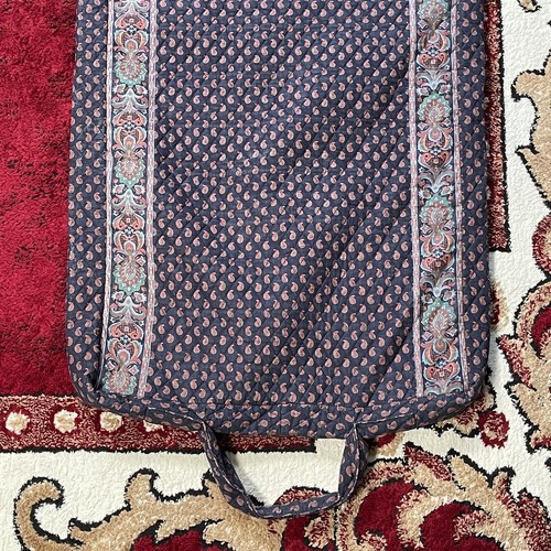 Vintage Vera Bradley Hanging Garment Travel Bag Paisley Navy 90s Made in USA - Picture 8 of 15