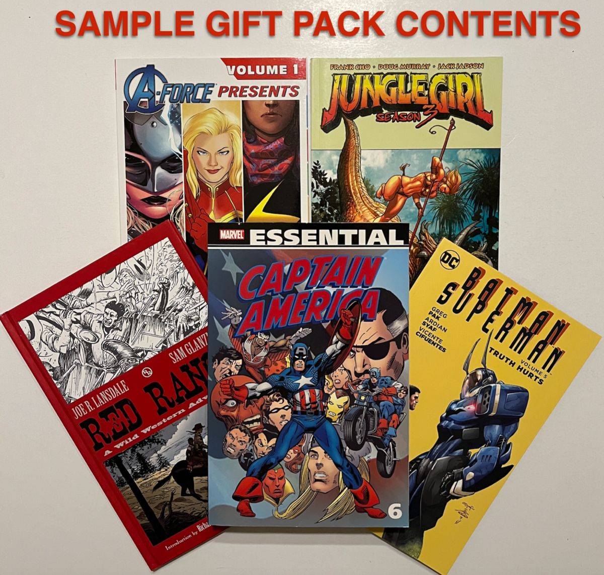 ブランド Bargain SUPER BOOK 　まとめ 3冊 Graphic Novel Comic Book Gift Pack Grab Bag 5 TPBs/HCs Assorted